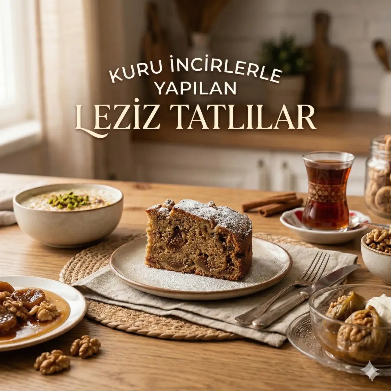 Damaklarınızda Eşsiz Tat Bırakacak  Kuru İncirli Tatlı tarifleri